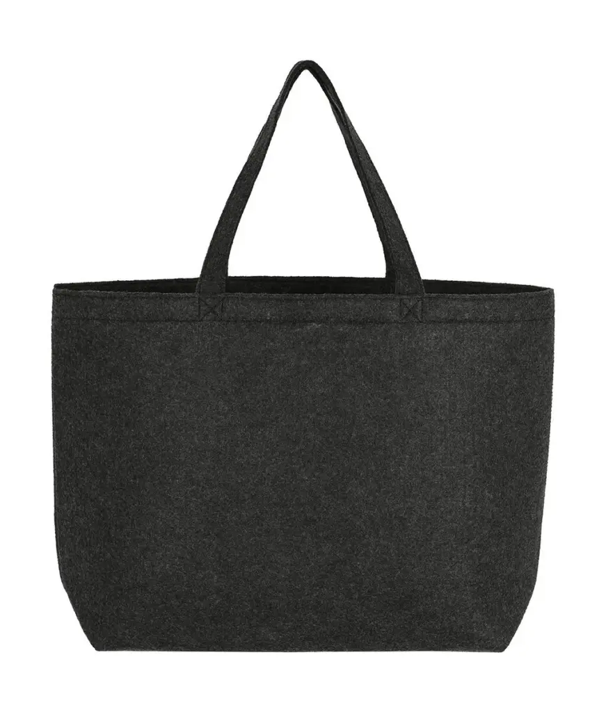 64057 - Large Felt Shopper, charcoal melange
