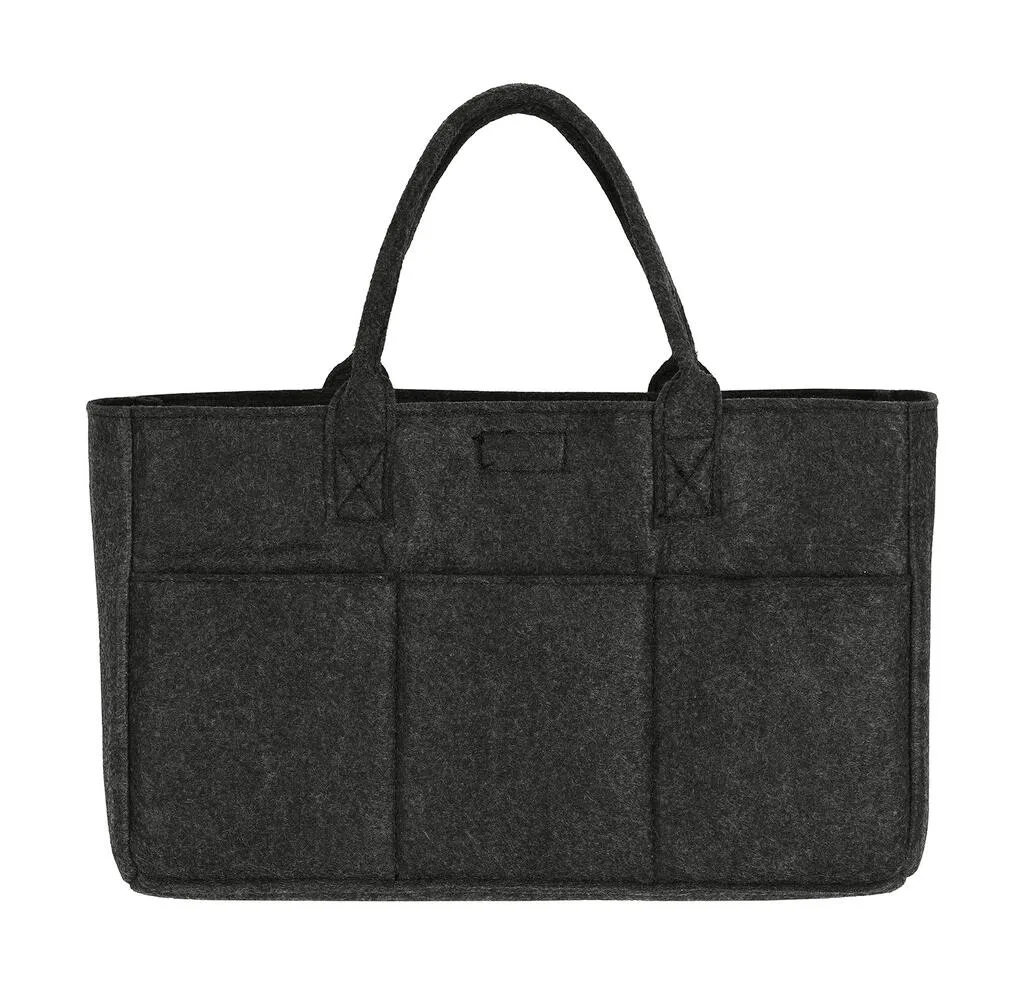 64157 - Pocket Felt Shopper, charcoal melange