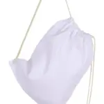 64257 - Baby Canvas Cotton Drawstring Backpack, snowwhite