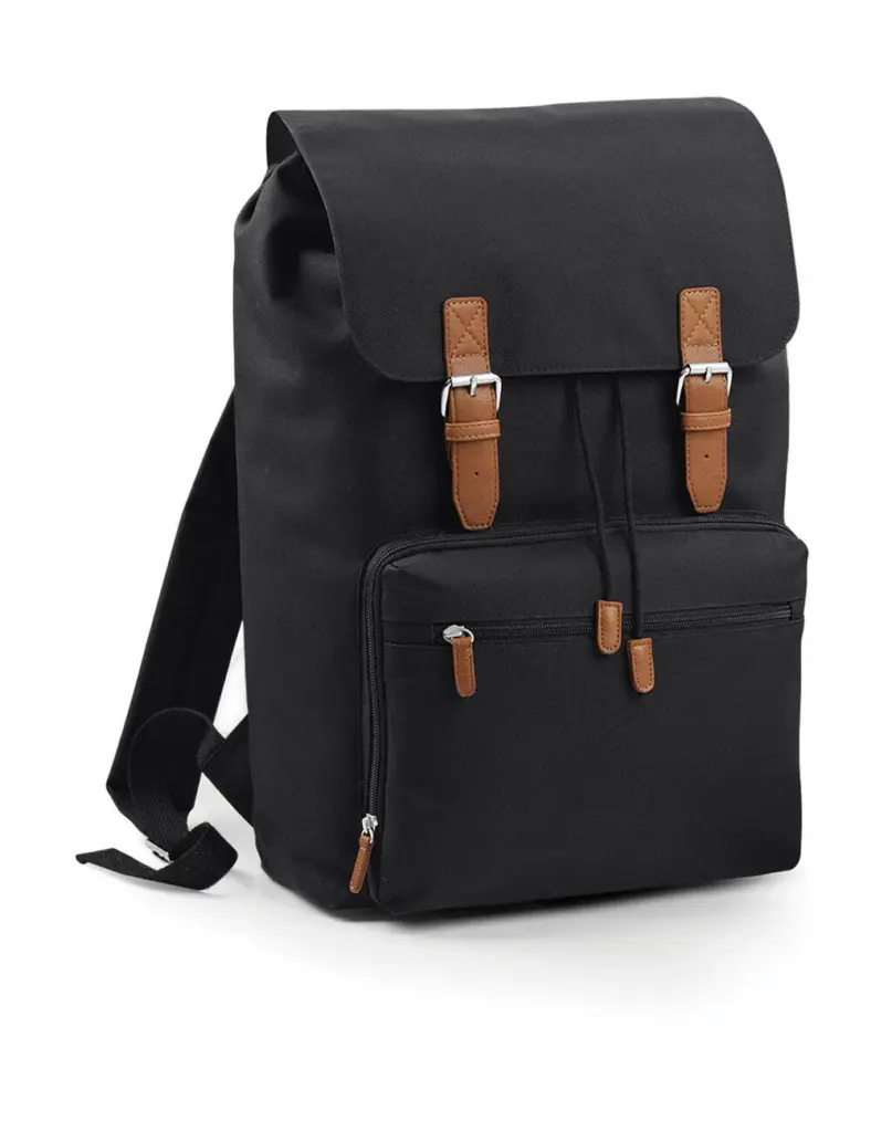 67329 - Vintage Laptop Backpack, black