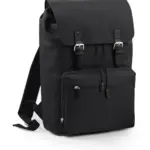 67329 - Vintage Laptop Backpack, black / black — productfoto 2