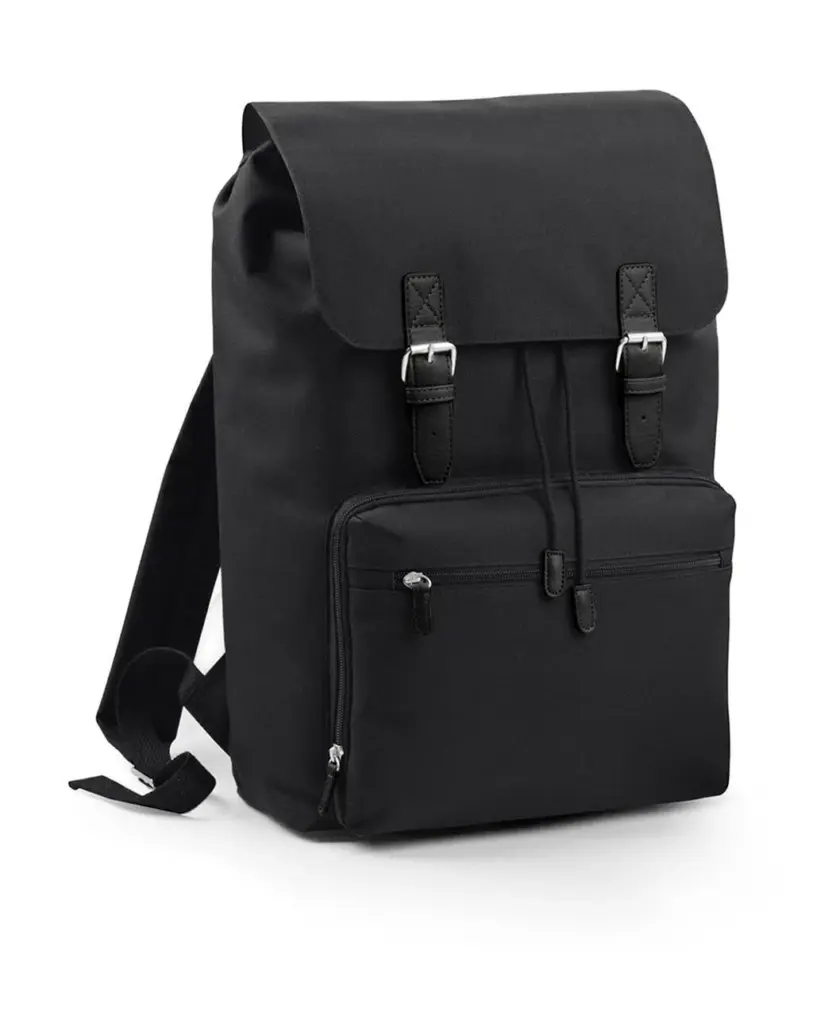 67329 - Vintage Laptop Backpack, black / black — productfoto 2