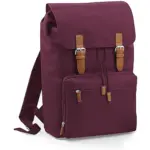 67329 - Vintage Laptop Backpack, burgundy — productfoto 4