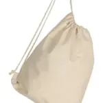 67657 - Cotton Backpack Single Drawstring, natural