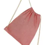 67757 - Recycled Cotton/Polyester Backpack DD, red heather — productfoto 5