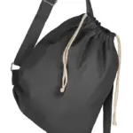 67857 - Canvas Backpack Straps and Drawstring, black — productfoto 2