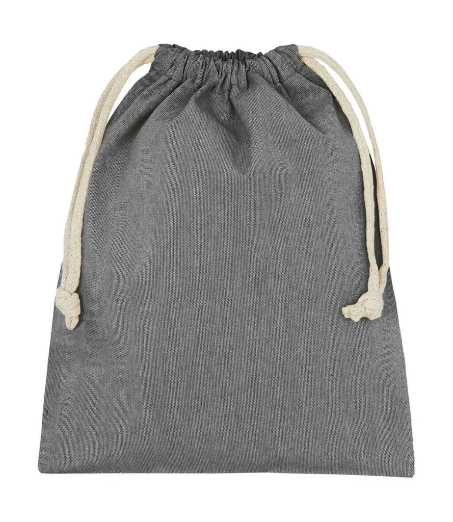 68257 - Recycled Cotton/Polyester Stuff Bag, black heather — productfoto 2