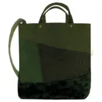 69257 - Satomi Faux Fur Shopper, olive green