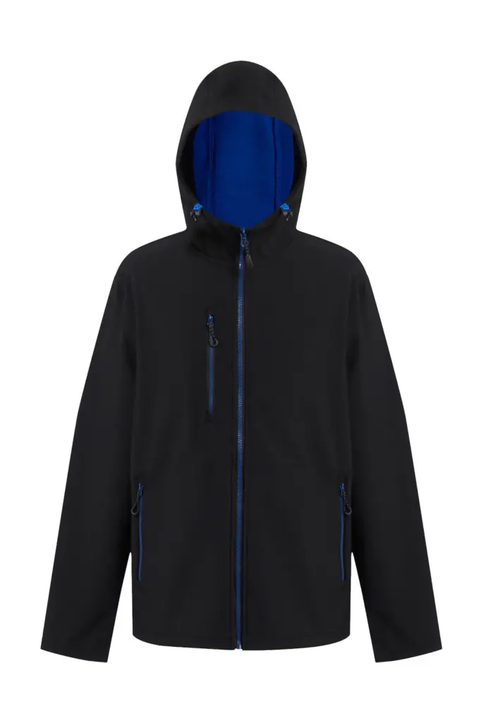 71417 - Navigate 2-Layer Hooded Softshell Jacket, black/new royal
