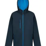 71417 - Navigate 2-Layer Hooded Softshell Jacket, navy/french blue — productfoto 3