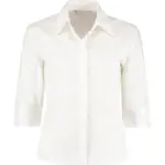 715_11_000_f-2017_01jpg - Hidalgo-werbeartikel 71511 - Women's Tailored Fit Continental Blouse 3/4 Sleeve, white
