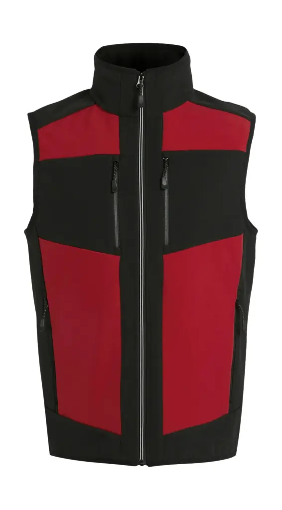 Softshell Bodywarmer mit Logo bedruckbar, winddicht — Produktfoto 3
