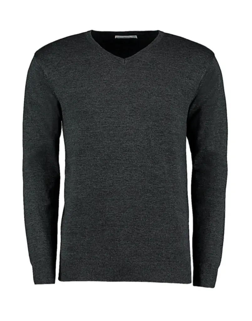 76211 - Classic Fit Arundel V Neck Sweater, graphite — productfoto 2