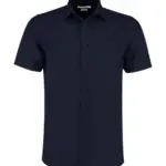 77011 - Tailored Fit Poplin Shirt SSL, dark navy — productfoto 4