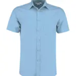 77011 - Tailored Fit Poplin Shirt SSL, light blue — productfoto 5