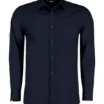 77111 - Tailored Fit Poplin Shirt, dark navy — productfoto 4