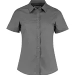 77211 - Women's Tailored Fit Poplin Shirt SSL, graphite