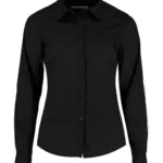 77311 - Women's Tailored Fit Poplin Shirt, black — productfoto 2