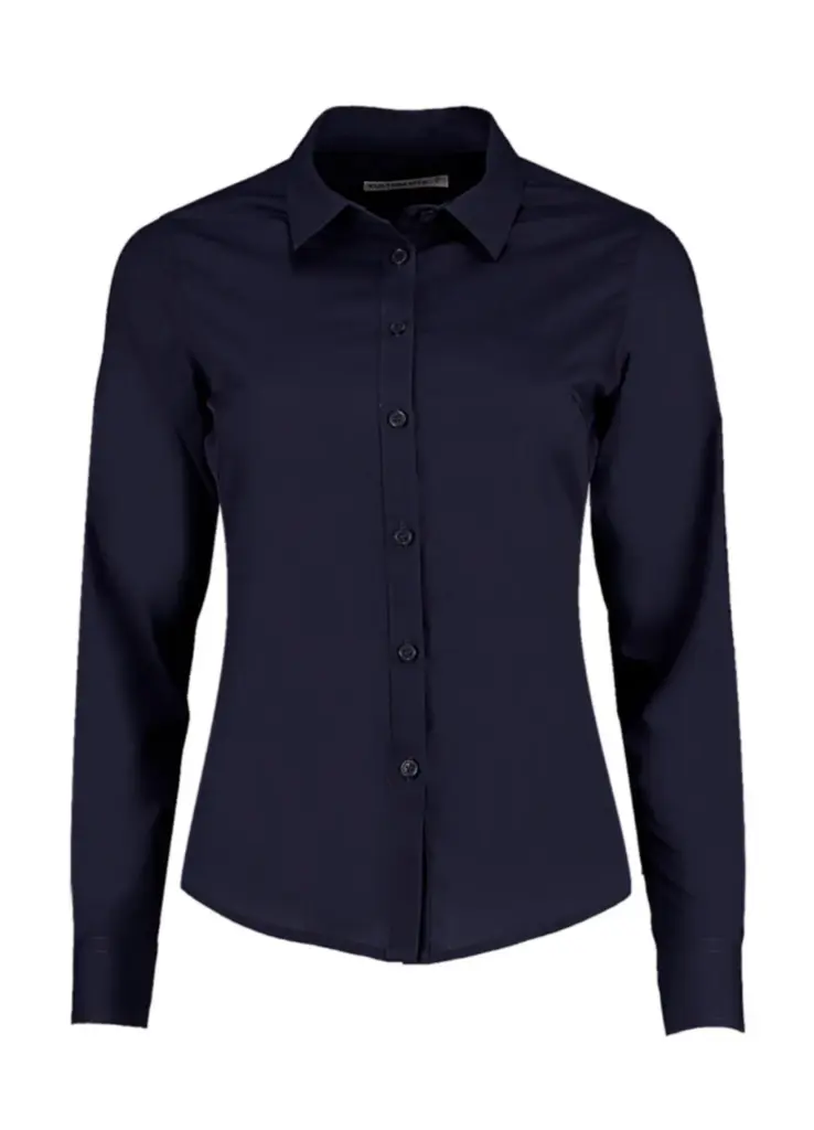 77311 - Women's Tailored Fit Poplin Shirt, dark navy — productfoto 3