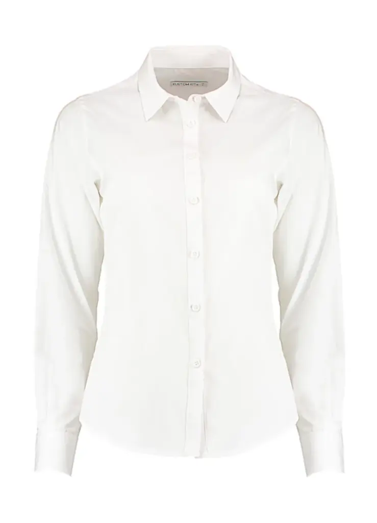 77311 - Women's Tailored Fit Poplin Shirt, white