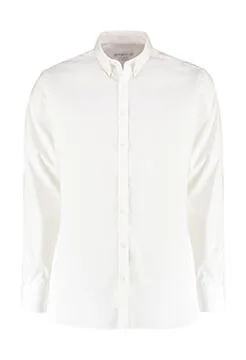 77611 - Slim Fit Stretch Oxford Shirt LS, white