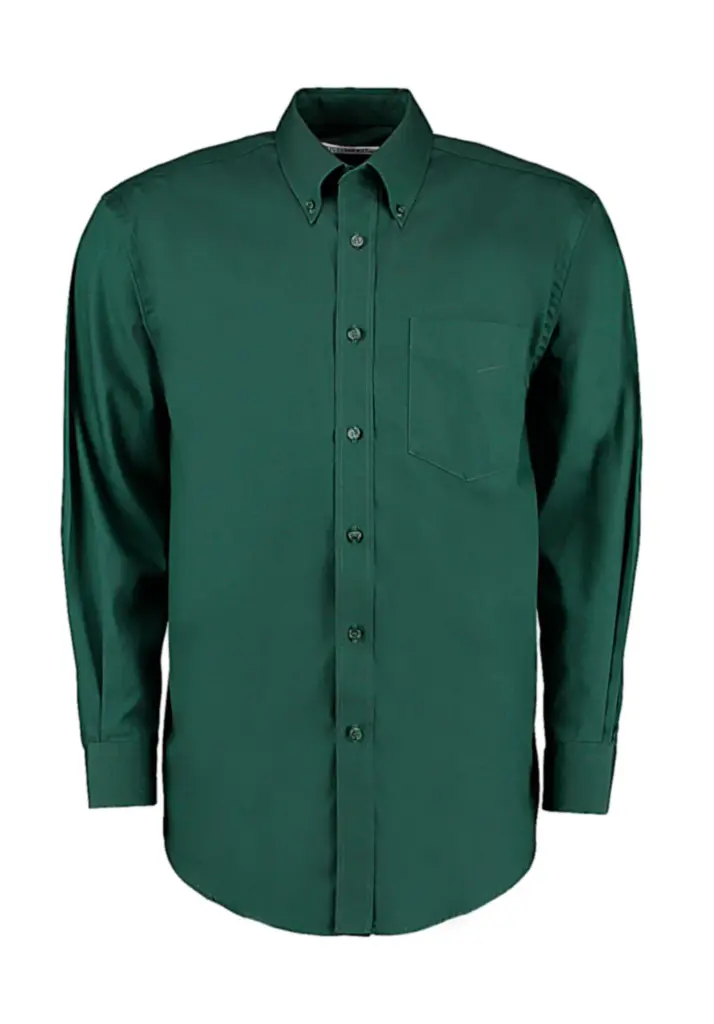 778_11_540_f-2018_01jpg - Hidalgo 77811 - Classic Fit Premium Oxford Shirt, bottle green — productfoto 6
