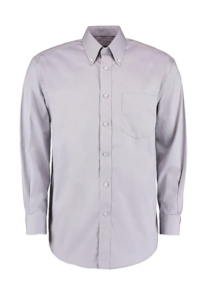 778_11_713_f-2018_01jpg - Hidalgo 77811 - Classic Fit Premium Oxford Shirt, silver grey — productfoto 7