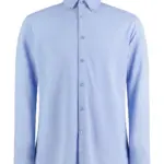 77911 - Tailored Fit Superwash® 60º Pique Shirt, light heather blue — productfoto 4