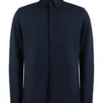 77911 - Tailored Fit Superwash® 60º Pique Shirt, navy — productfoto 3