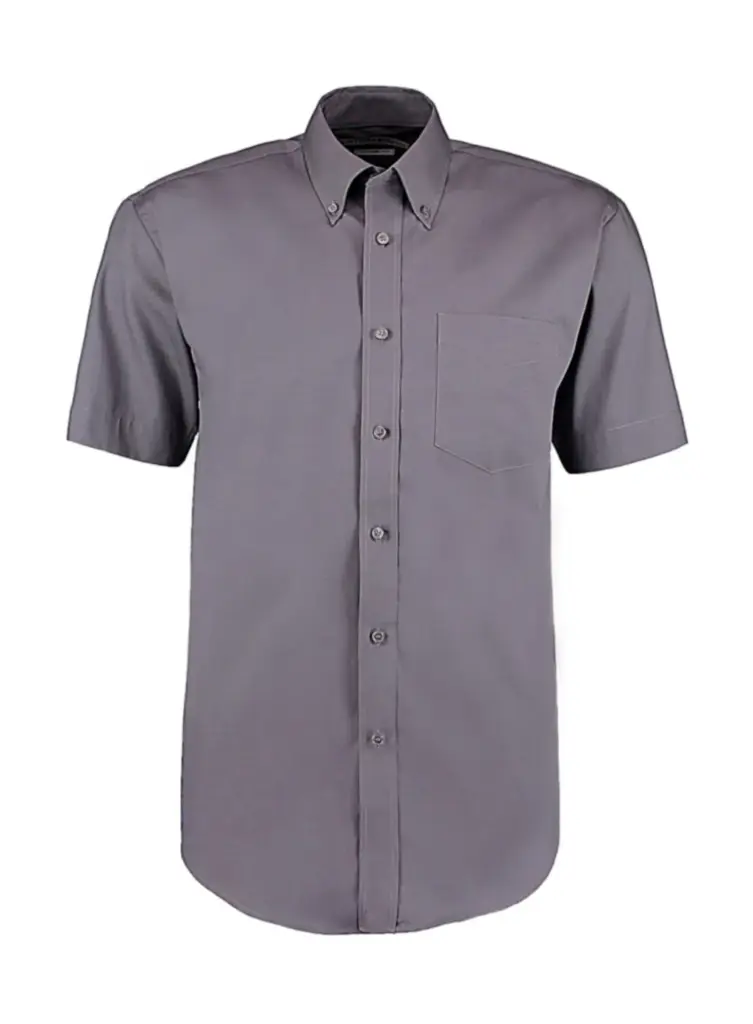 78411 - Classic Fit Premium Oxford Shirt SSL, charcoal — productfoto 3