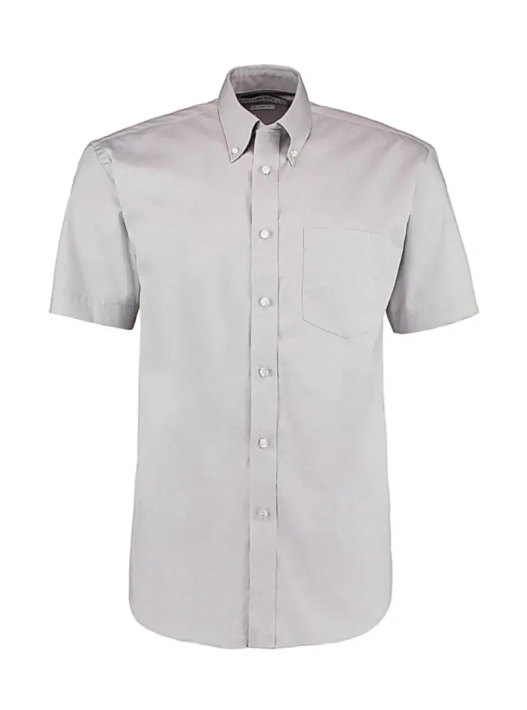 78411 - Classic Fit Premium Oxford Shirt SSL, silver grey — productfoto 8