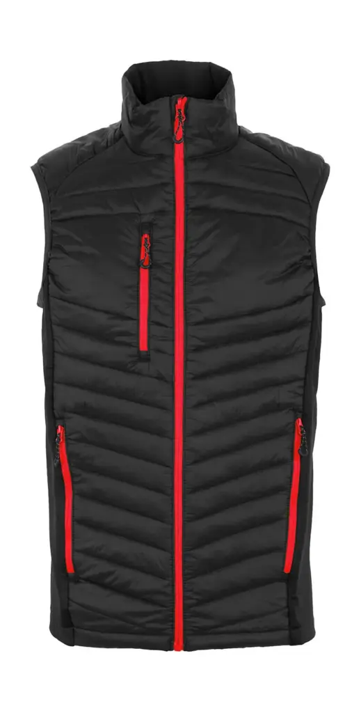 78817 - Men's Navigate Hybrid Bodwarmer, black / classic red — productfoto 3