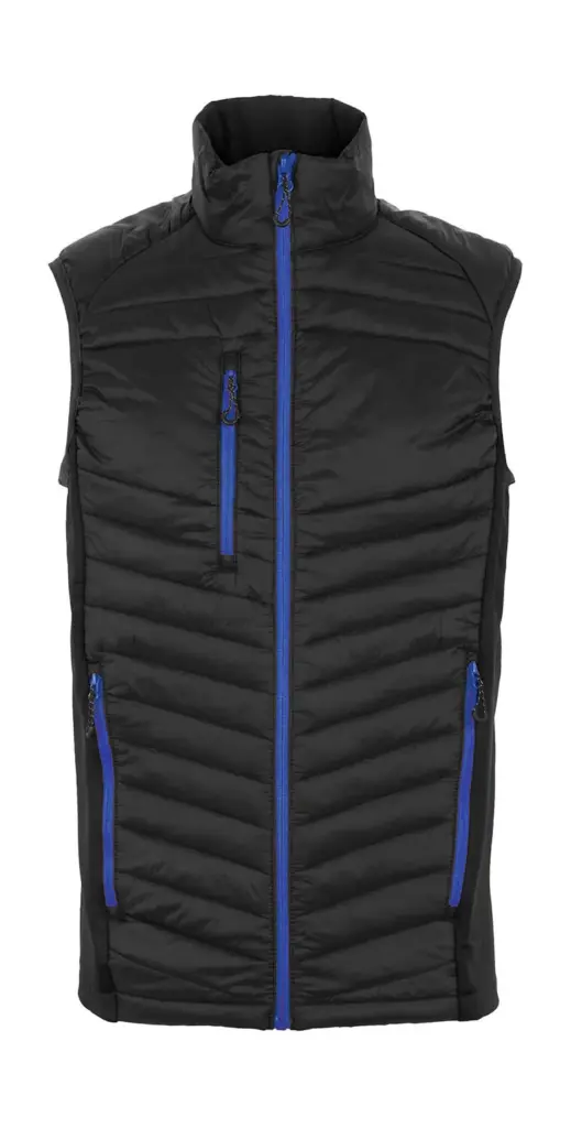 78817 - Men's Navigate Hybrid Bodwarmer, black/new royal — productfoto 2