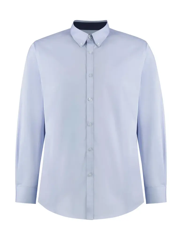 79011 - Tailored Fit Premium Contrast Oxford Shirt, light blue/navy — productfoto 3