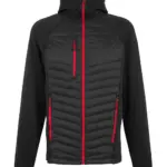 79017 - Men’s Navigate Hybrid Hooded Jacket, black / classic red — productfoto 3