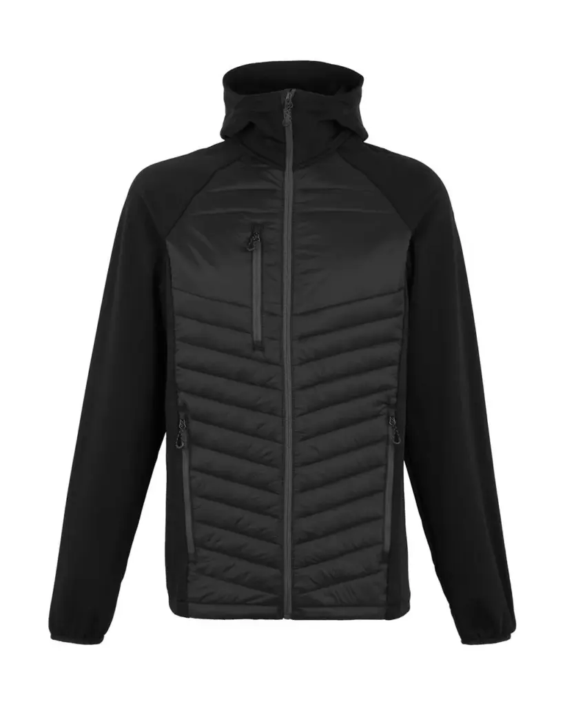 79017 - Men’s Navigate Hybrid Hooded Jacket, black/seal grey