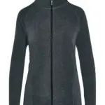 81052 - Signature Tagless Microfleece Full Zip Women, charcoal — productfoto 2