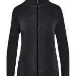 81052 - Signature Tagless Microfleece Full Zip Women, dark black