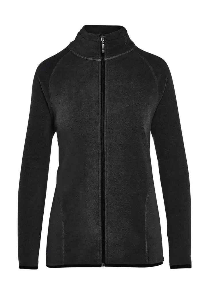 81052 - Signature Tagless Microfleece Full Zip Women, dark black