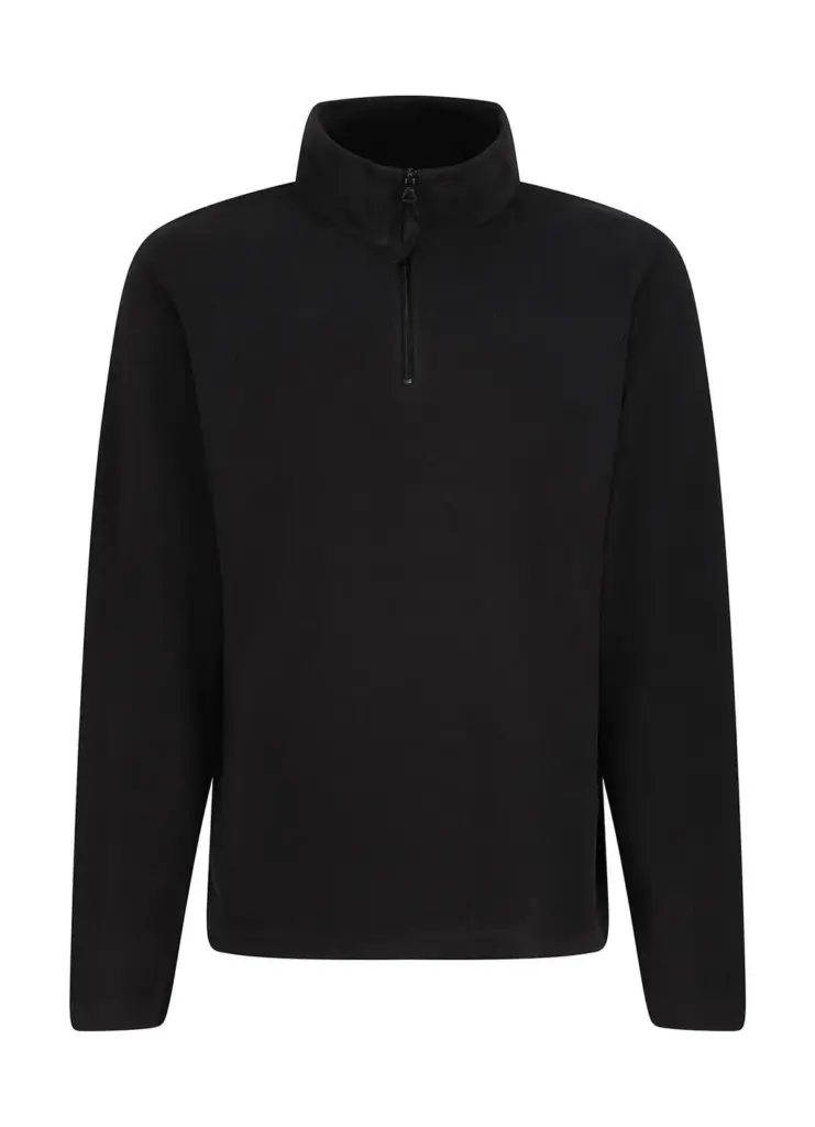 82117 - Micro Zip Neck Fleece, black