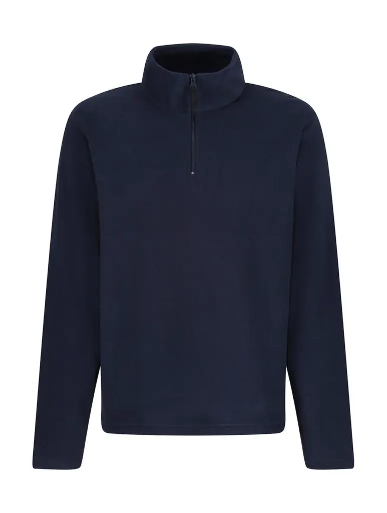 82117 - Micro Zip Neck Fleece, dark navy — productfoto 2