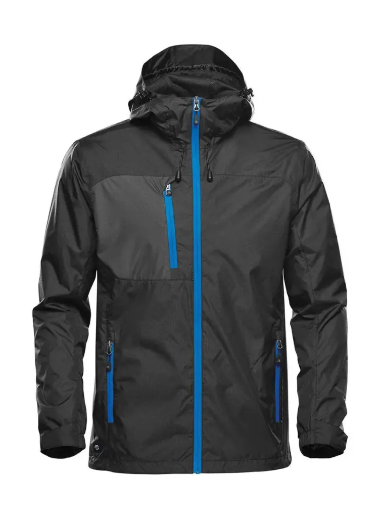 83618 - Stormtech Men's Olympia Shell, black / azure — productfoto 2