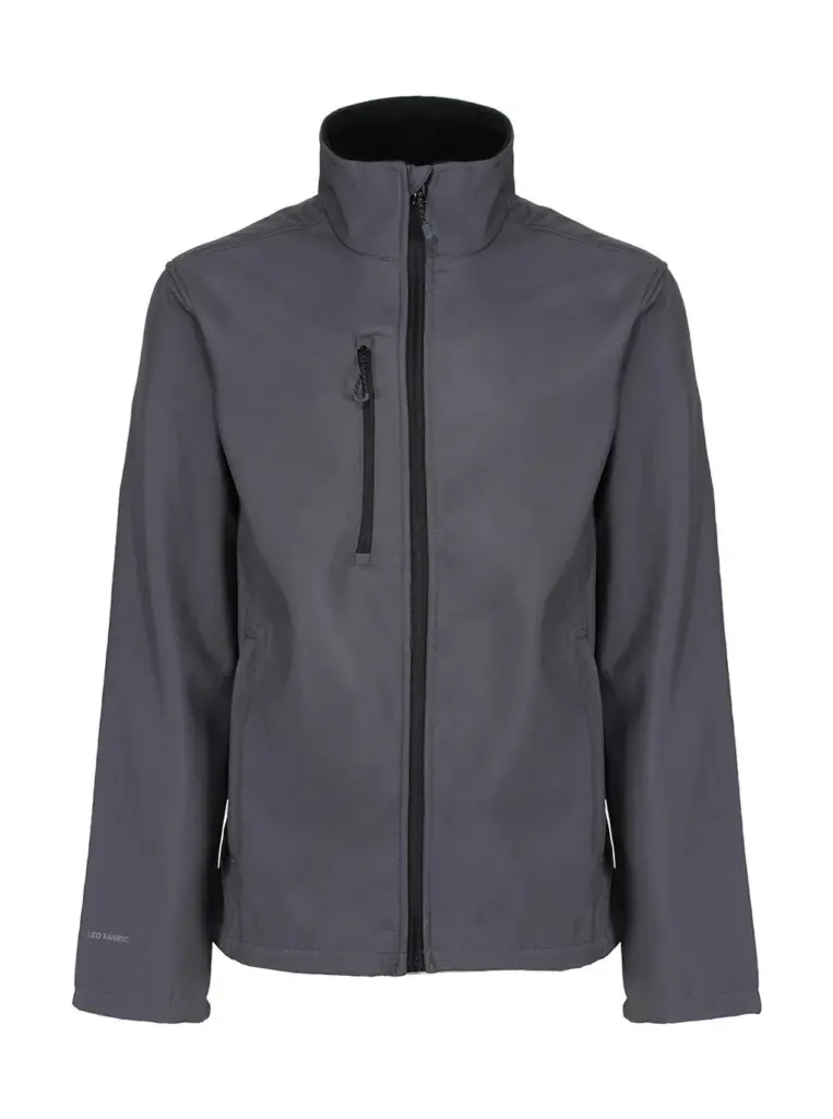 893_17_129_f-2021_01jpg - Hidalgo 89317 - Honestly Made Recycled Softshell Jacket, seal grey — productfoto 2