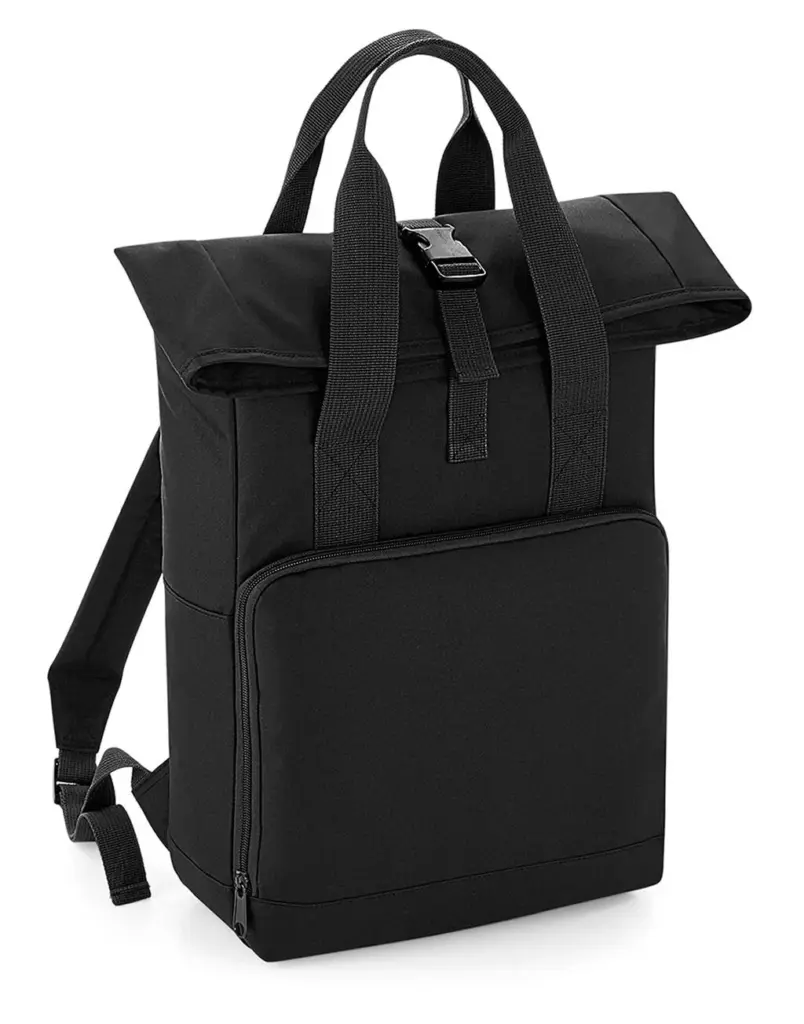 90329 - Twin Handle Roll-Top Backpack, black