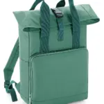 90329 - Twin Handle Roll-Top Backpack, sage green — productfoto 8