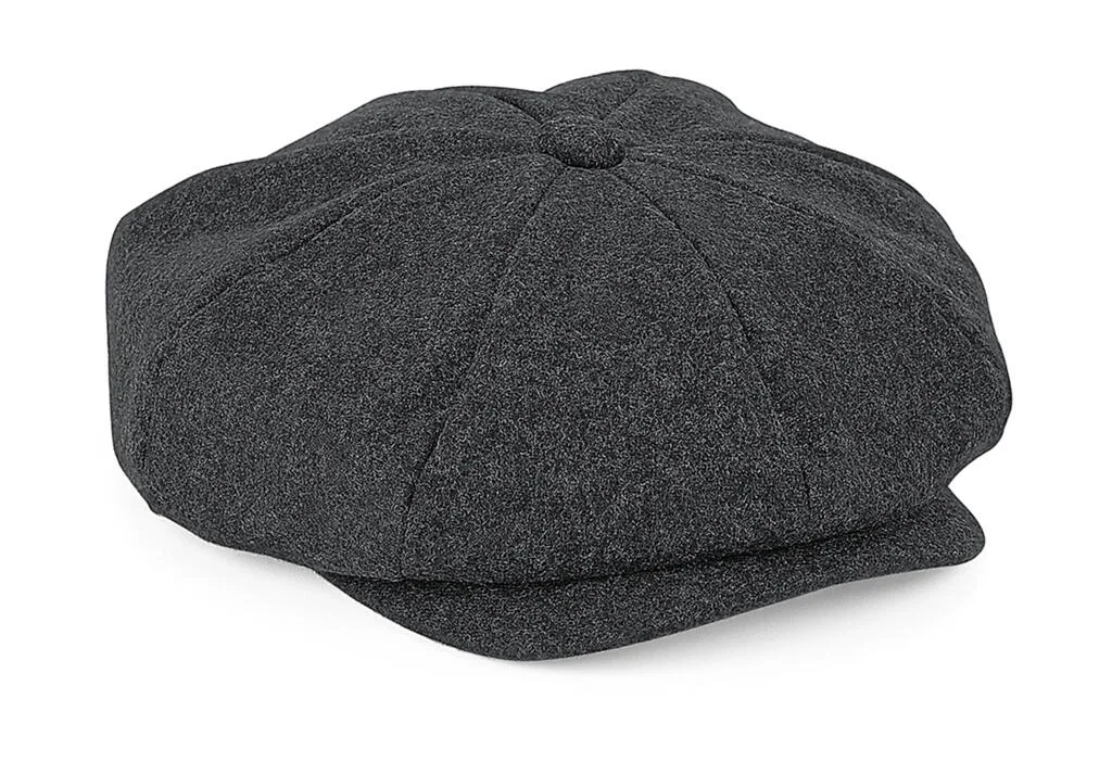 90369 - Melton Wool Baker Boy, charcoal marl