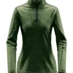 90418 - Women's Base Thermal 1/4 Zip, earth green — productfoto 3