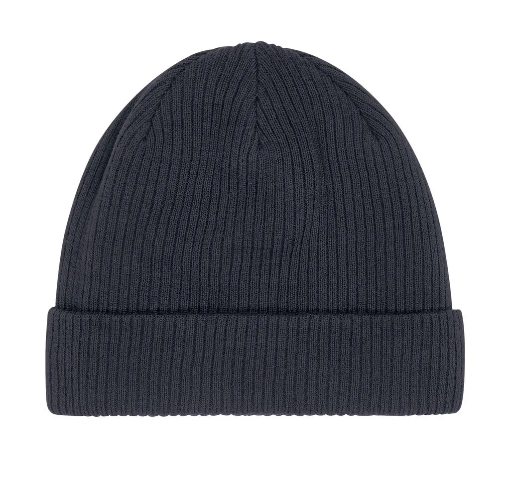90569 - Organic Cotton Beanie, graphite grey — productfoto 2