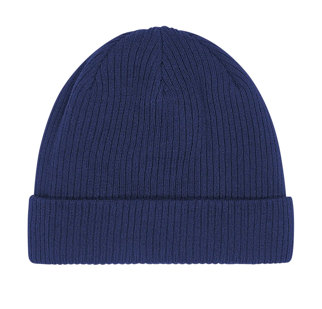 90569 - Organic Cotton Beanie, oxford navy — productfoto 3