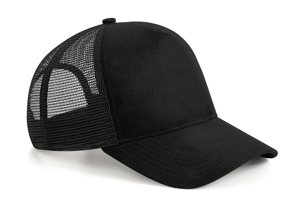 90869 - Suede Snapback Trucker, black